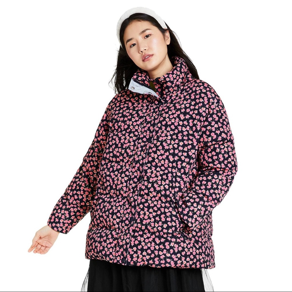 Floral Print Puffer Jacket - Sandy Liang Target